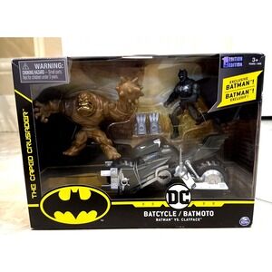 NIB‎ DC The Caped Crusader 1st Edition Batman vs. Clayface Batcycle BatMoto New
